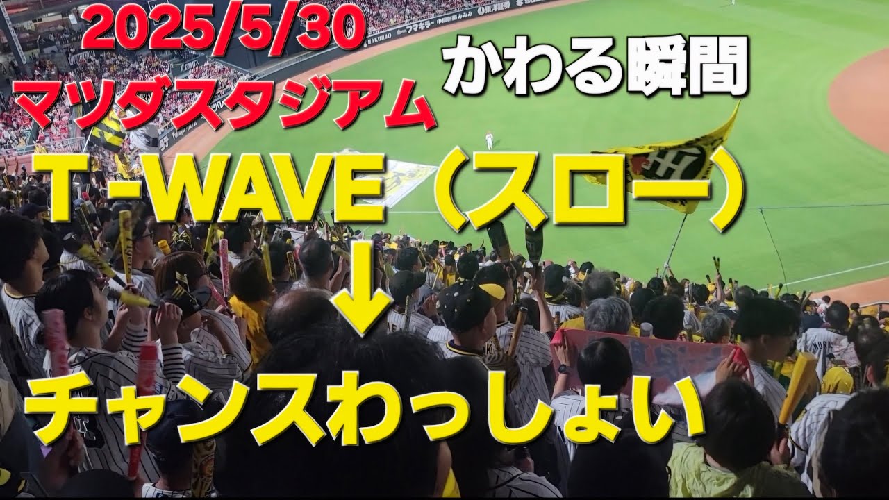 2025/5/30 阪神応援　T-WAVE→チャンスわっしょい　マツダスタジアム　