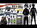 plastic box full of shooting toys like M416,watergel,watergun,blastergun,Ak47,ump45,glock mamba 05