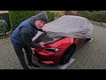 Scottish winter  outdoor car cover removal  any damage