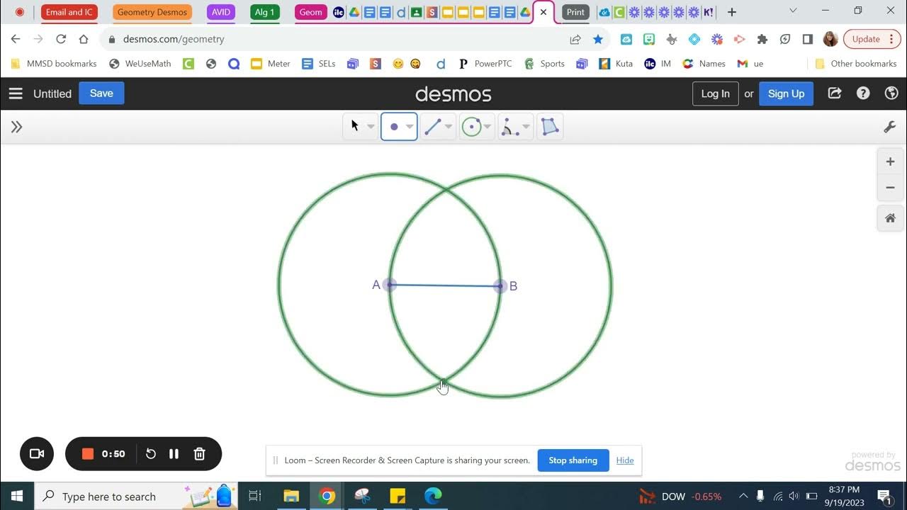 Constructing an Equilateral Triangle on Desmos YouTube