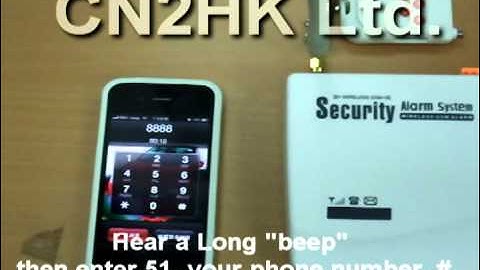 GSM SMS 5 Alarm adding phone number demo