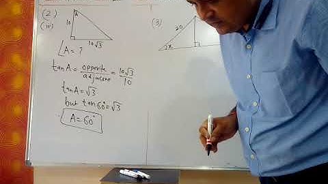 9 th ICSE Maths, Chapter-24: Solution of right triangles , Part- 1