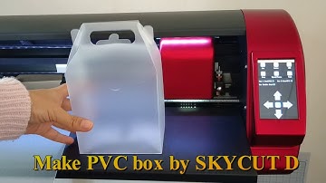 Plastic box making by skycut double heads plotter