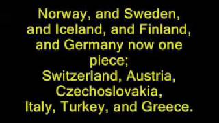 Video thumbnail of "Yakko's Nations of The World Lyrics"