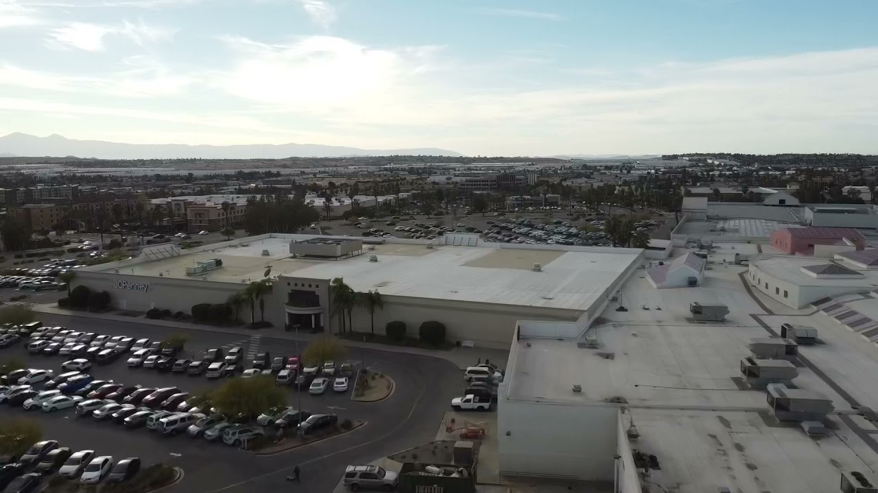 Drone flight over Moreno Valley, California (Moreno Valley Mall area)