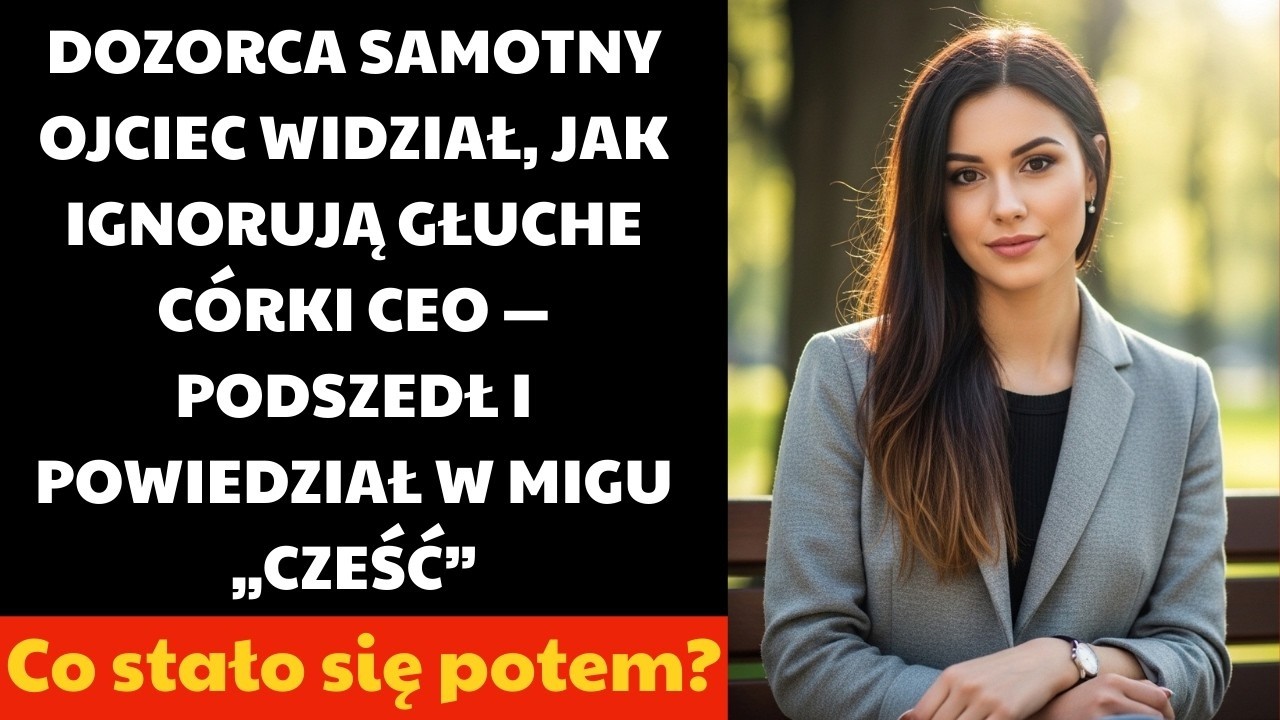 Stanąłem jak wryty, gdy dwie małe rude dziewczynki zostały same w tłumie eleganckich ludzi, a ich własna matka nawet na nie nie spojrzała. Klęknąłem przed nimi i powiedziałem w języku migowym:...