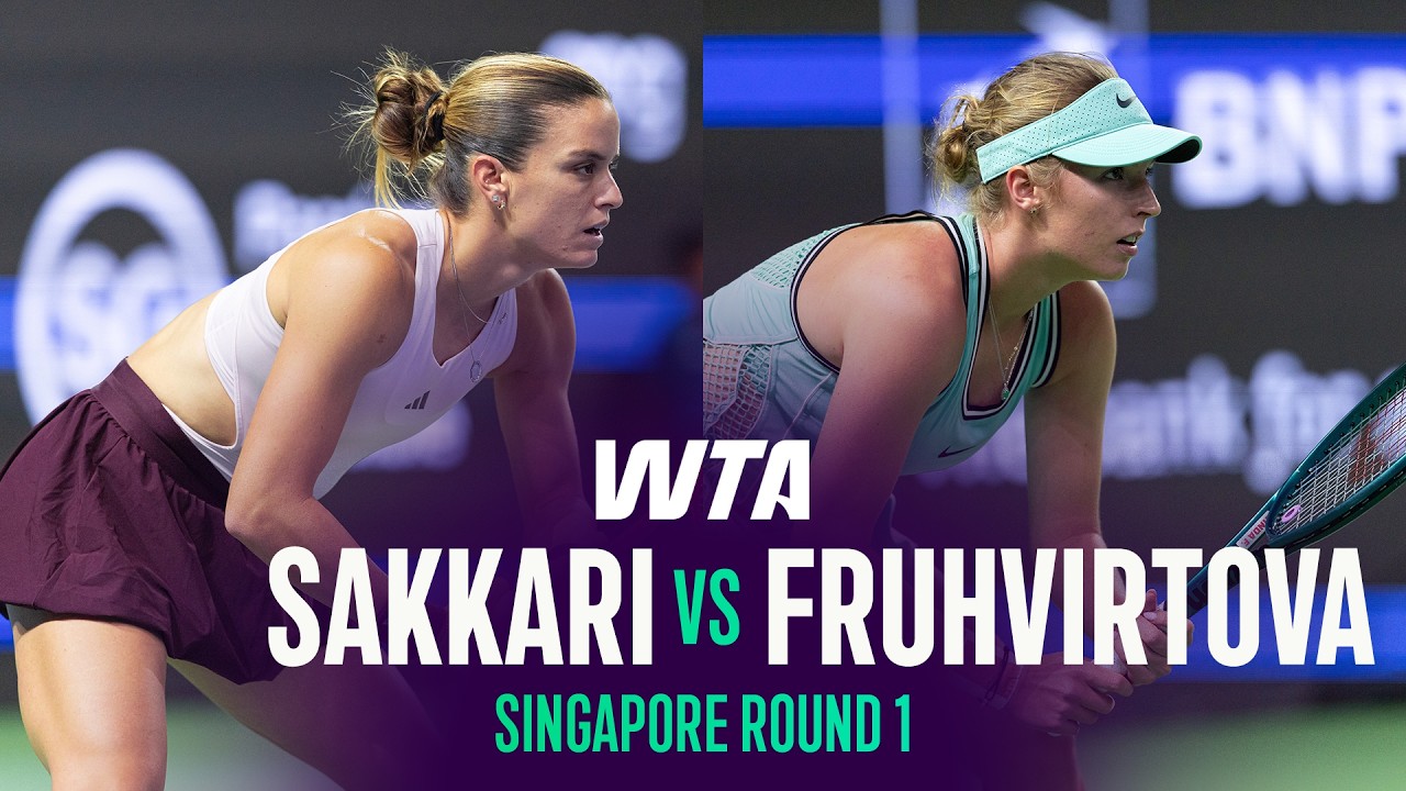 Maria Sakkari vs. Linda Fruhvirtova | 2026 Singapore Round 1 | WTA Match Highlights