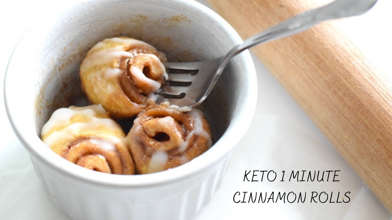 Keto 1 Minute Cinnamon Rolls