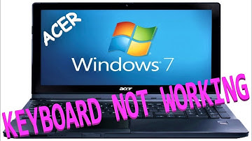 Acer laptop keyboard keys not working ?