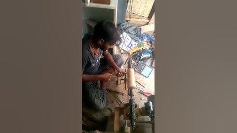 அமர்ந்தபடி கடைசல் செய்யும் புது யுக்தி முறை (space sawing idea)