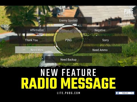 [pubg][lite]-new-feature-"radio-message"