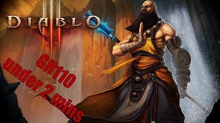 Diablo 3 Season 24 - Water Ally Inna Monk GR110 Speeds Under 2 mins