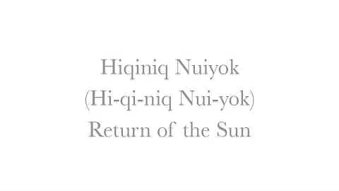 Learn Inuinnaqtun Part 1