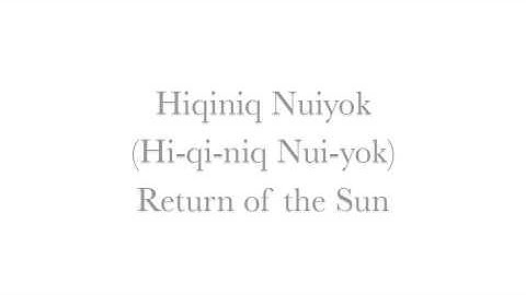 Learn Inuinnaqtun Part 1