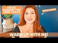 Vocal exercises for SICK and TIRED voices I Warm up with me!
