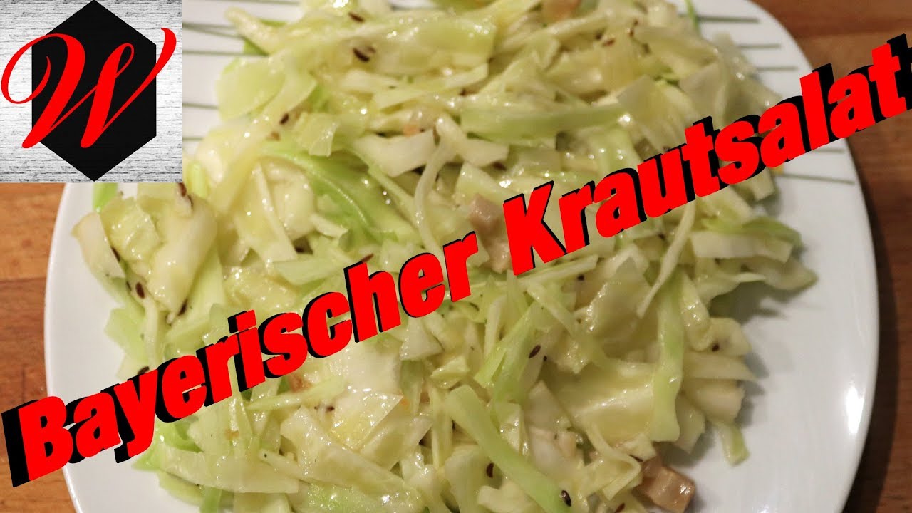 Bayerischer Krautsalat einfach, schnell und lecker selber machen - YouTube