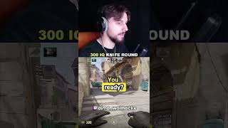 300 iq knife round in cs 2 #cs2 #csgo #counterstrike2