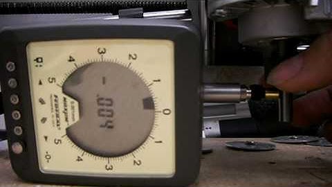 Bosch Colt Collet Runout Test 0.02mm(0.000787in)