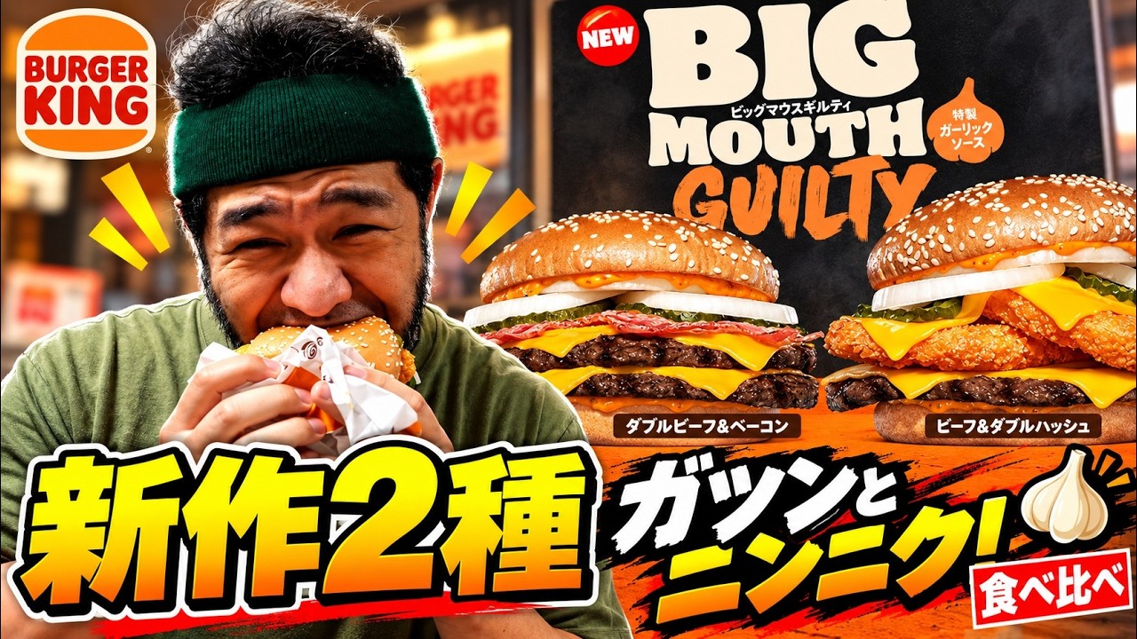 New Burger King Release: A Garlic Punch! Comparing the 2 Types of