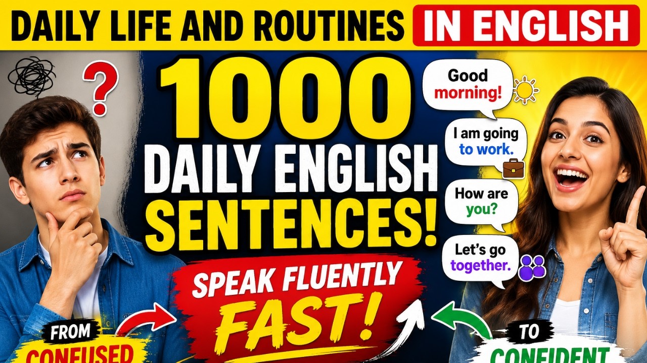 Daily Life and Routines in English | Easy English Conversation for ...