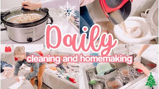 CLEANING MOTIVATION // WINTER HOMEMAKING // CLEAN WITH ME // SUNDAY RESET // STAY AT HOME MOM