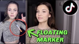 FLOATING MARKER TRICK ON TIKTOK I Romina Gafur