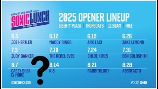 EVERYTHING said about the SONIC LUNCH HEADLINERS for Aug 7th 2025 on Ann Arbors 107one @hiddeninthesand