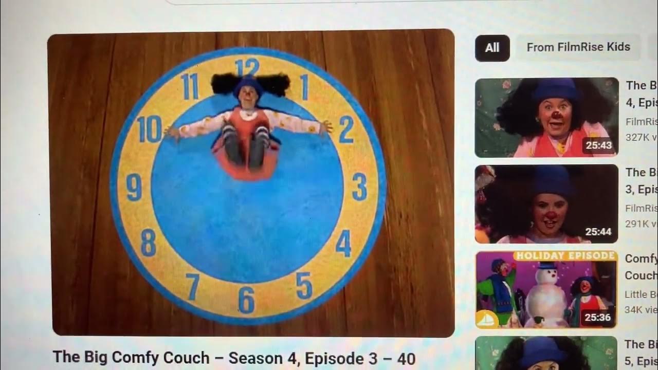 Molly And The Big Comfy Couch Clock The Big Comfy Couch Clock Rug Stretch - YouTube