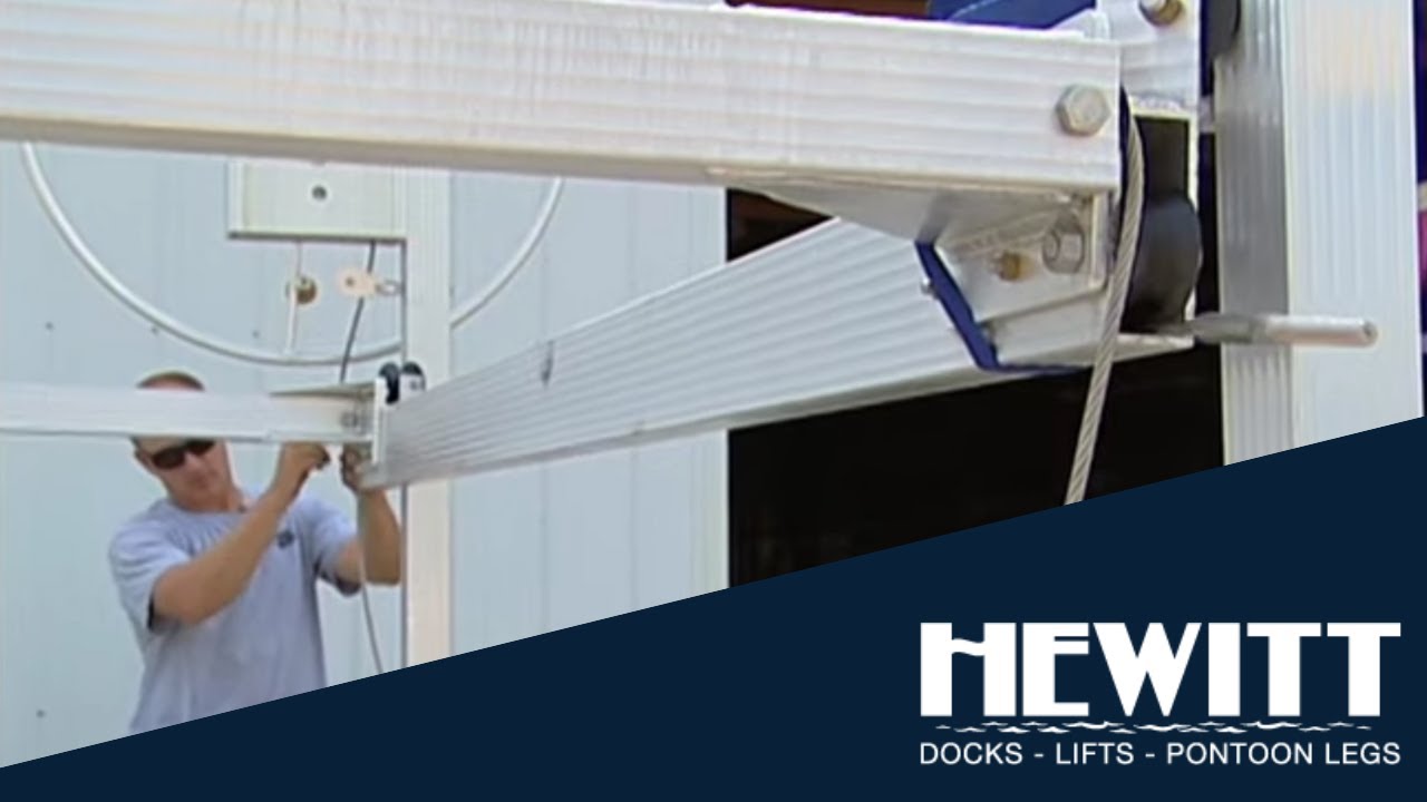 How to Change the Winch Cable of a Vertical Boat Lift YouTube