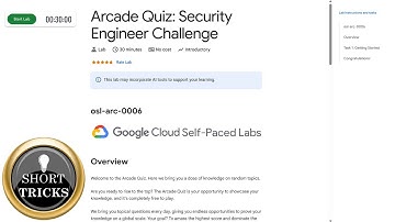 Arcade Quiz: Security Engineer Challenge | #osl-arc-0006 | #qwiklabs | #arcade | #solution