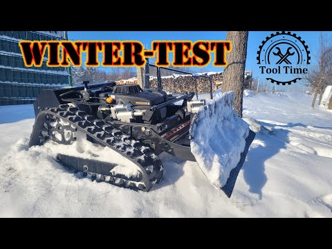 Winter-Test, RC Mäher