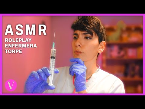 ASMR ESPAÑOL | ROLEPLAY Enfermera te cuida (Pero todo mal) Susurros