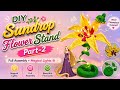 Sundrop Flower Stand Part-2 | Final Assembly + Lights Setup ✨