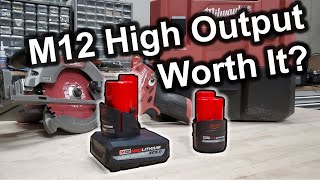 Milwaukee M12 2.5Ah and 5Ah High Output Battery Review and Performance Test