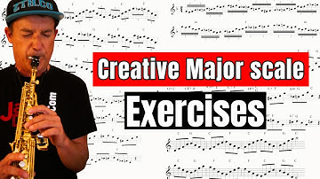Creative "new"  major scale pattern exercises