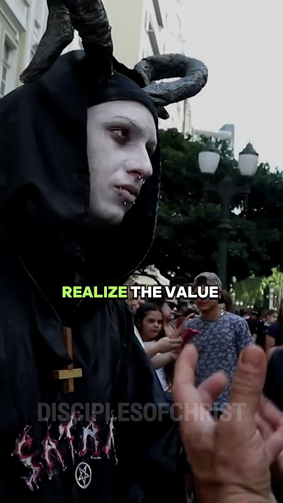 Watch This SATANIST Get Touched By The HOLY SPIRIT!  #amen #jesus #god