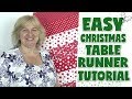 Easy Christmas Table Runner Tutorial (No Binding) Easy Christmas Table Runner Tutorial (No Binding)