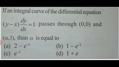 IIT JAM 2015 ODE|| Question based on ordinary differential equation ||