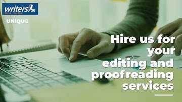 Editing & Proofreading Services | Writers.ae