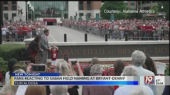 Fans React To Saban Field At Bryant-Denny Stadium | News 19 at 10 p.m. | September 7, 2024 thumbnail