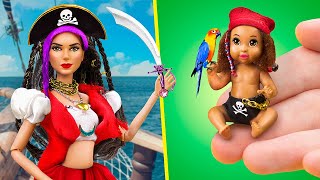 11 Astuces Et Bricolages DIY Pour Une Poupée Bébé / Famille De Pirates Et Carte Au Trésor