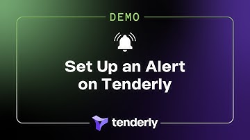How to Set Up an Alert on Tenderly