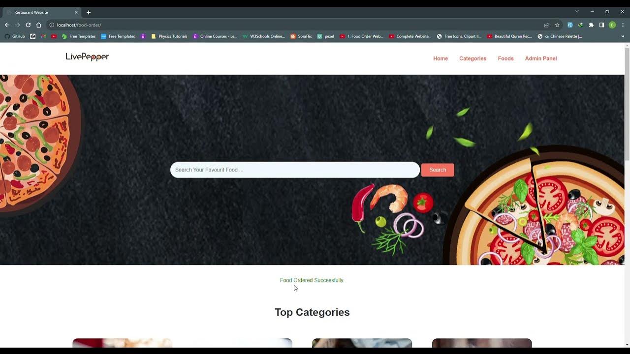 Preview of Restaurant Website HTML, CSS, PHP, MySQL - YouTube