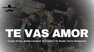 Grupo Firme, Banda Carnaval, El Coyote Y Su Banda Tierra Sinaloense - Te Vas Amor (LETRA)