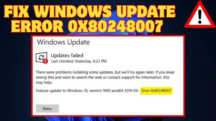 How To Fix Windows Update Error 0x80248007 In Windows 11/10
