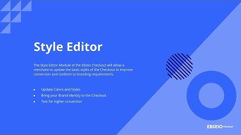 Style Editor for BigCommerce Checkout - Ebizio Checkout App
