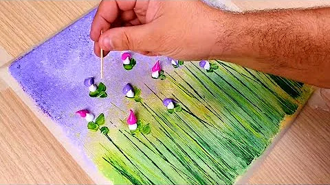 KING ART   N  1   EASY PAINTING  FIORI DI RANUNCOLO    N  97