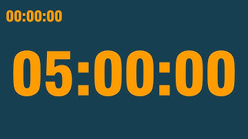 5 hour timer (with end alarm, time elapsed and progress bar)