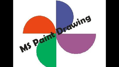 Making to draw a// Google Photos icon using MS Paint // MS Paint Drawing 2022