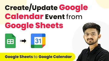 How to Create/Update Google Calendar Event from Google Sheets